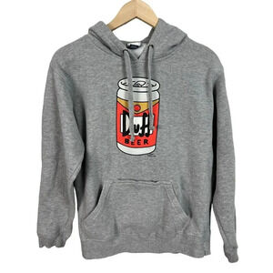 Universal Studios The Simpsons Duff Beer Hoodie Koozie Holder Size Small Men’s
